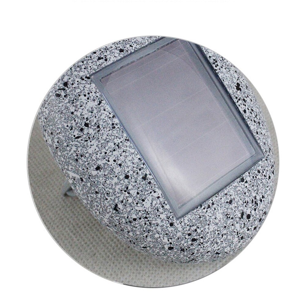 2 sztuk solarna lampa imitacja kamienia wodoodporna energia słoneczna lampka drogi podjazd podjazd światło krajobrazu na zewnątrz na zewnątrz (szary)