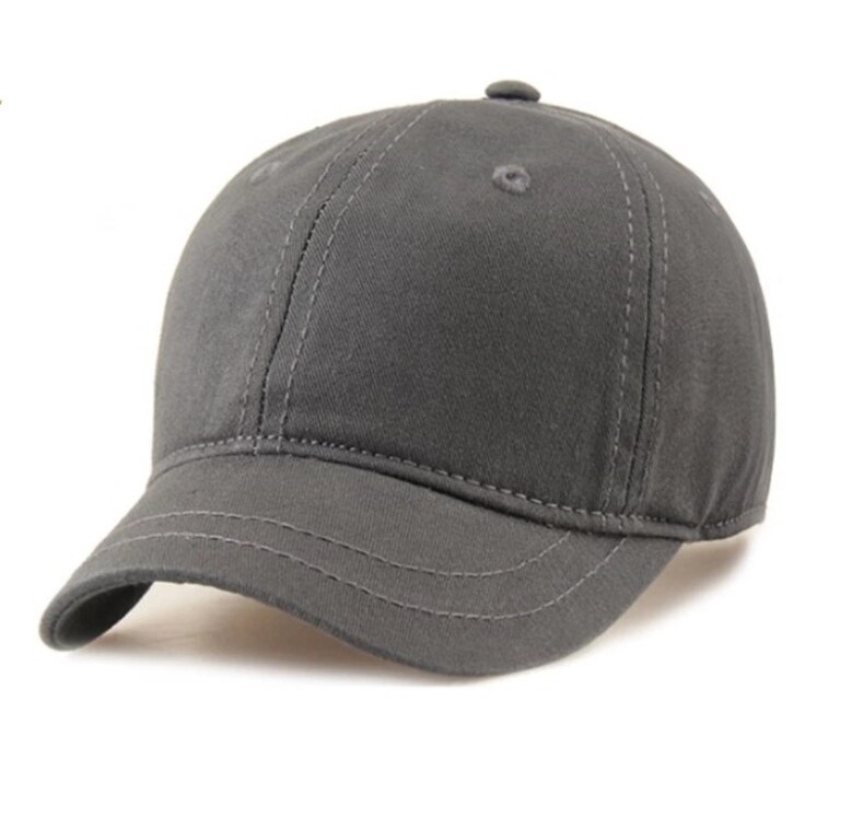 Topmerk korte rand effen kleur baseball pet getailleerde katoenen snapback petten hiphop hoeden voor mannen vrouwen 5 kleuren beschikbaar: 4