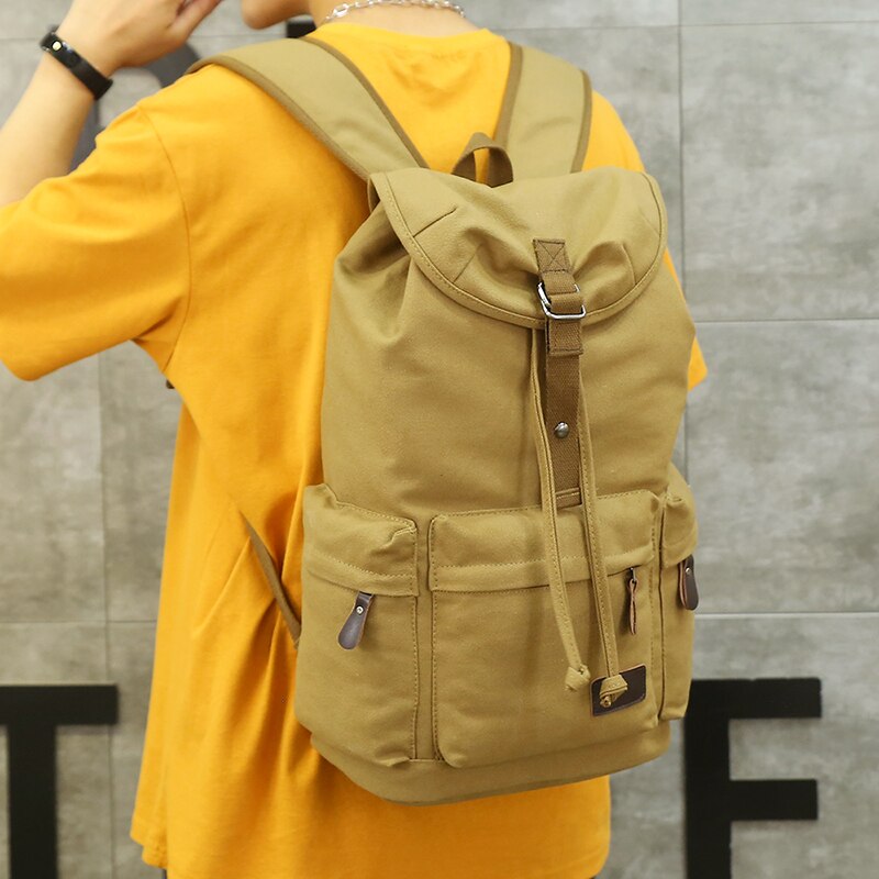 Large Capacity Rucksack Man Travel Duffel Large School Backpack for Teenagers Boy Male Canvas Backbag Men outdoor Backpack