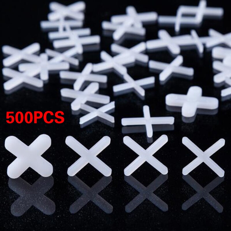 500Pcs Keramische Tegel Kloof Locator Plastic Cross 2Mm Keramische Tegel Wedge Locator Vloer Muur Leveling Systeem Leggen Tool