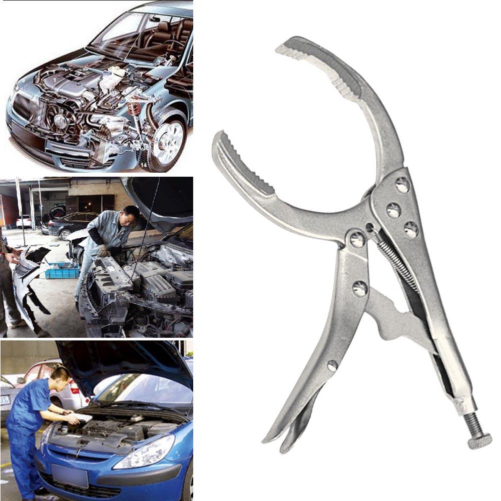 1Pc Legering Staal Oliefilter Tangen Remover Wrench Tool Vice Locking Grip Vise Grote Nikkel Plating Auto Onderhoud Moersleutel