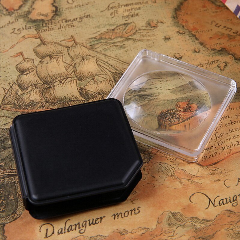 Loupe à main 10X Loupe Portable 50MM Loupe de poche rétractable pliable bijoux Loupe carrée Lupe de lecture