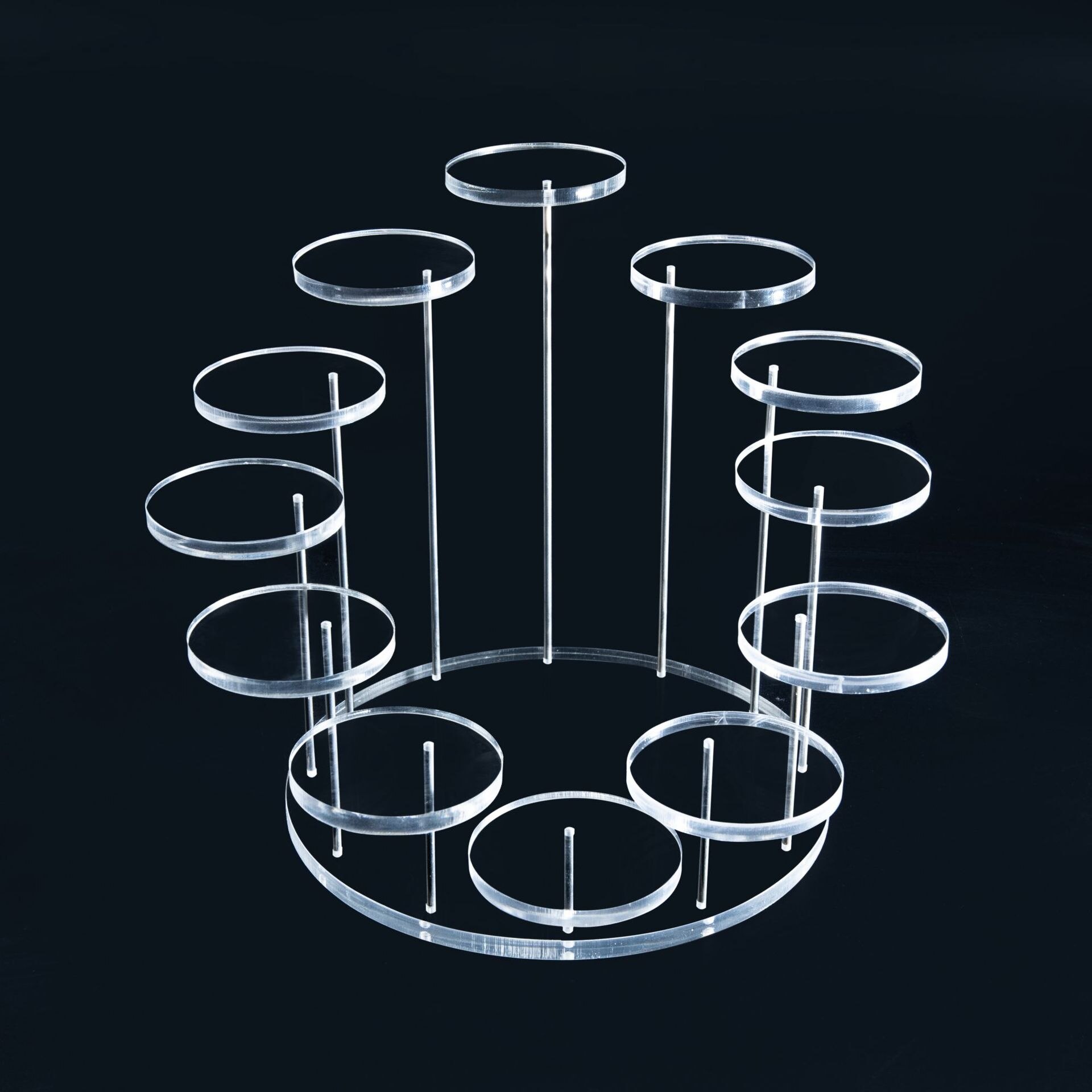 Acrylic Cupcake Display Stand for Jewelry Cake Dessert Rack Party Wedding Cake Stand 5mm Baby Shower Decoration Holder: A