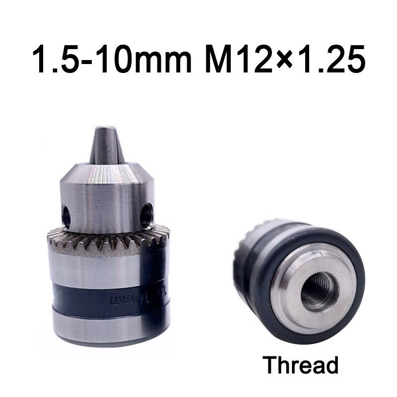 1 kpl 1.5-10mm b12 3/8 kierre istukan muunnos poraistukka 1/2 m12 x 1.25 jakoavain sähköporaksi avaimeton 3 leukaistukka: 1.5-10mm m12