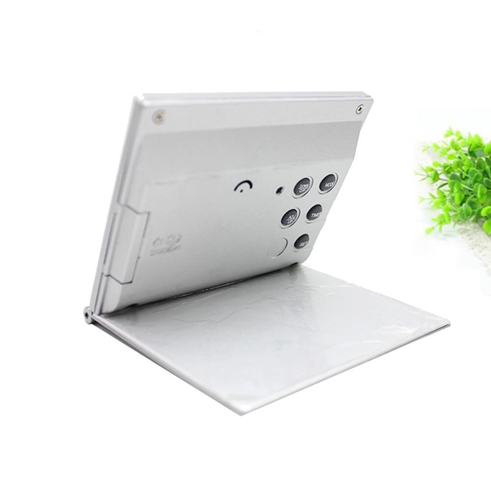 LED Digital Electronic Clock Folding Travel Alarm Clock With Flip Countdown Desktop Calendar Table Clock