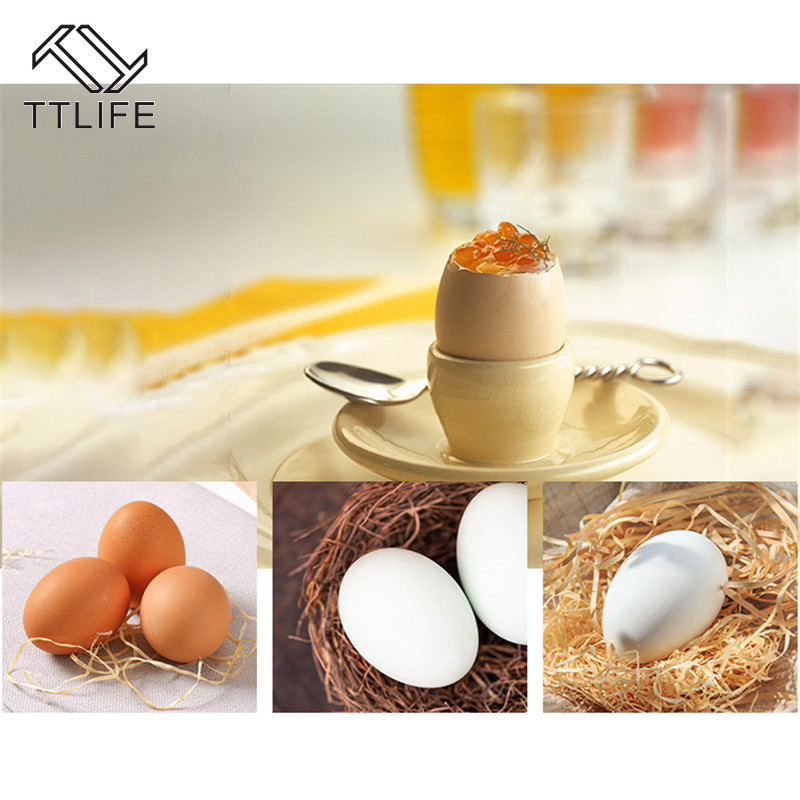 TTLIFE de Metal de acero inoxidable tijeras de huevo cortador de adorno de huevo abridor de cáscara cocido crudo huevo abierto herramientas creativas de cocina Accesorios