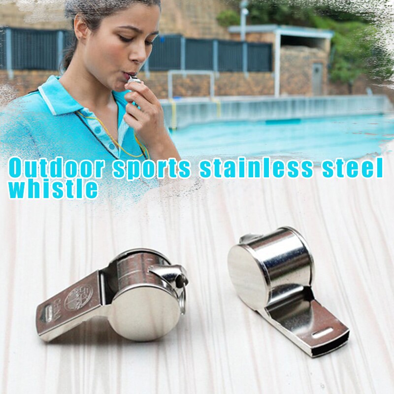 Referee Whistle Metal Whistle Stainless Steel Whistle Sports Whistle Durable and Lightweight MC889