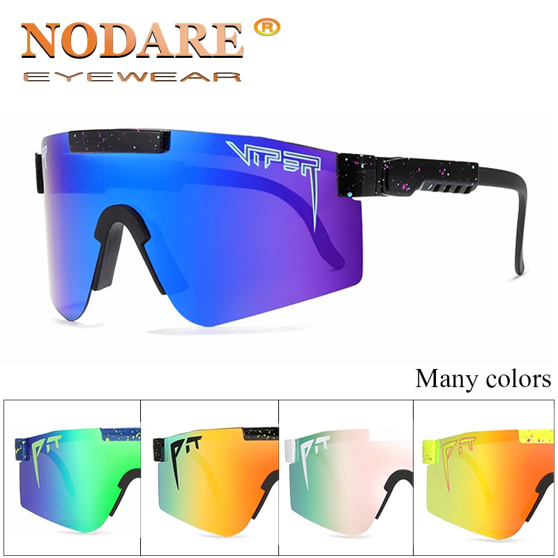 Polariserende mountainbikebril met 5 verwisselbare lenzen Wit