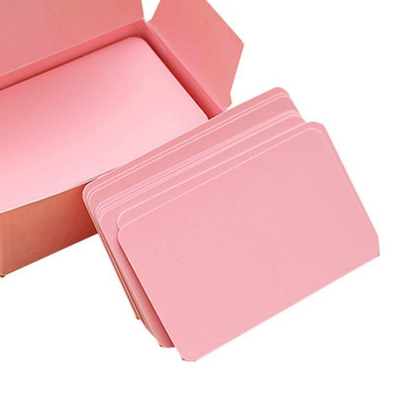 100 memory cards Blank DIY graffiti word cards net Small memo pad blocks Memorandum note Blank word cards
