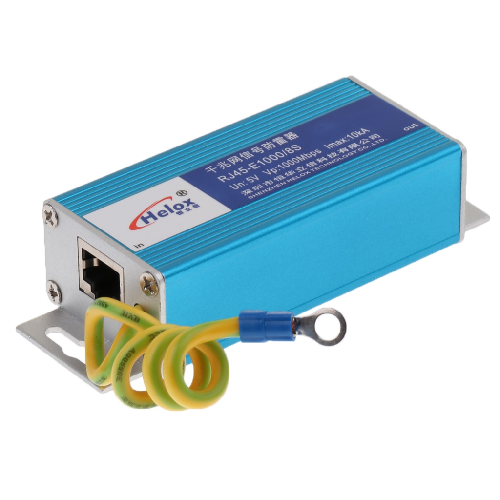 Ethernet lan 1000 mbps rj -45 overspændingsbeskytter til torden- og lynbeskyttelse