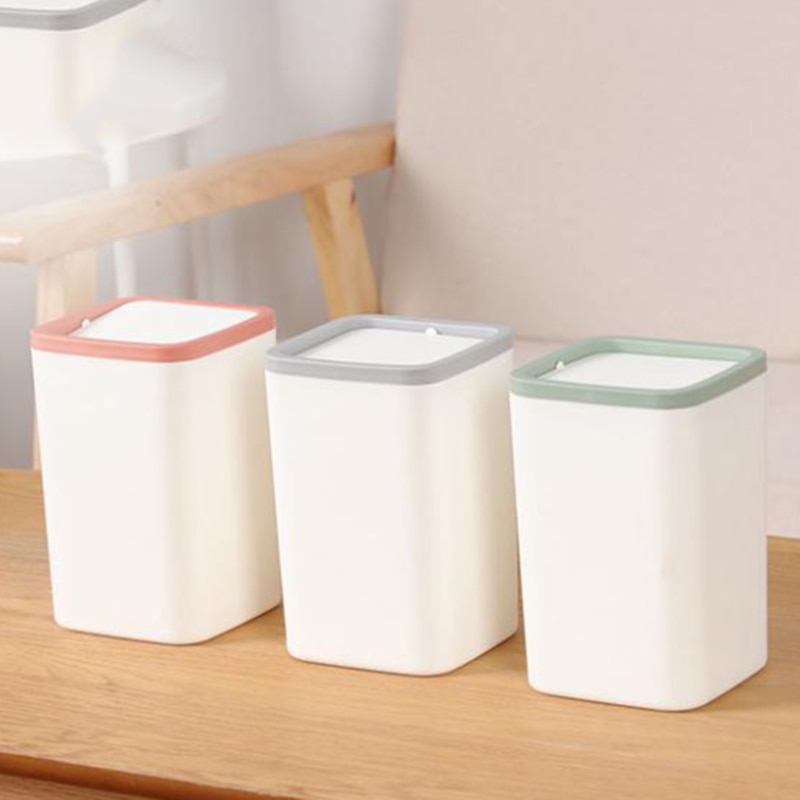 Waste Bin Small Trash Can Mini Desktop Ashcan Litter Trash Little Table Top Trash Box For Desk Trash Bin