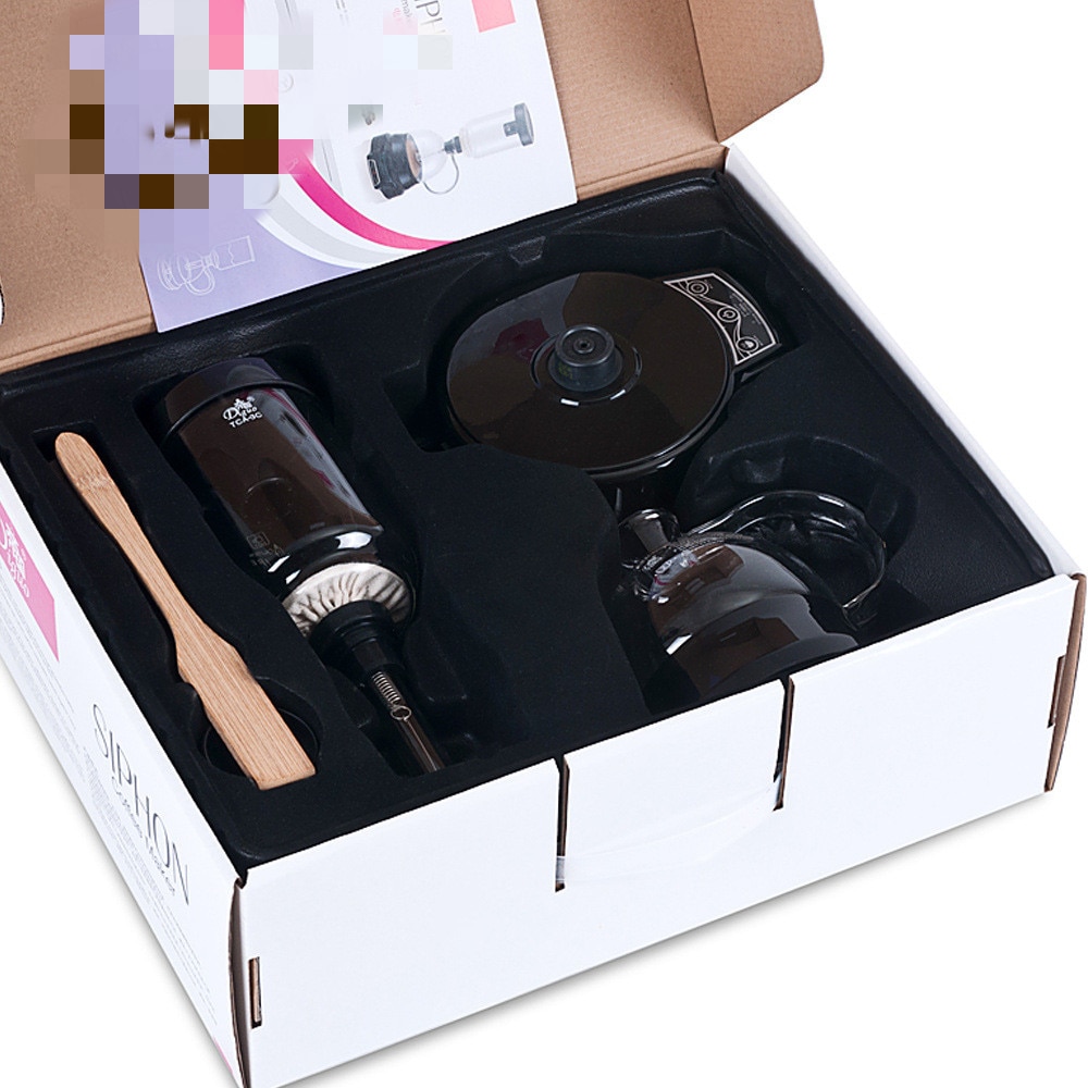 Japanese Style Electric Siphon coffee maker 3 cups vacuum Coffee machine Brewer Drip Tea Siphon Glass Pot filter Espresso maker