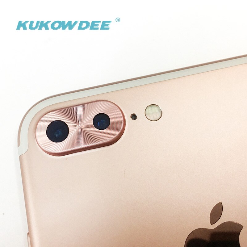 KUKOWDEE Camera Metal Protector For iPhone 7 8 plus Back Camera Screen Lens Cover For iPhone X Sticker Protector