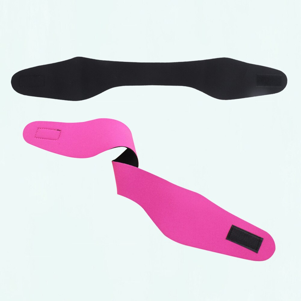 Diadema para nadar de neopreno ajustable para niños y adultos, 2 uds., protección para las orejas, Yoga, buceo, cinta para el pelo (rosado + negro, Sise): Color 1