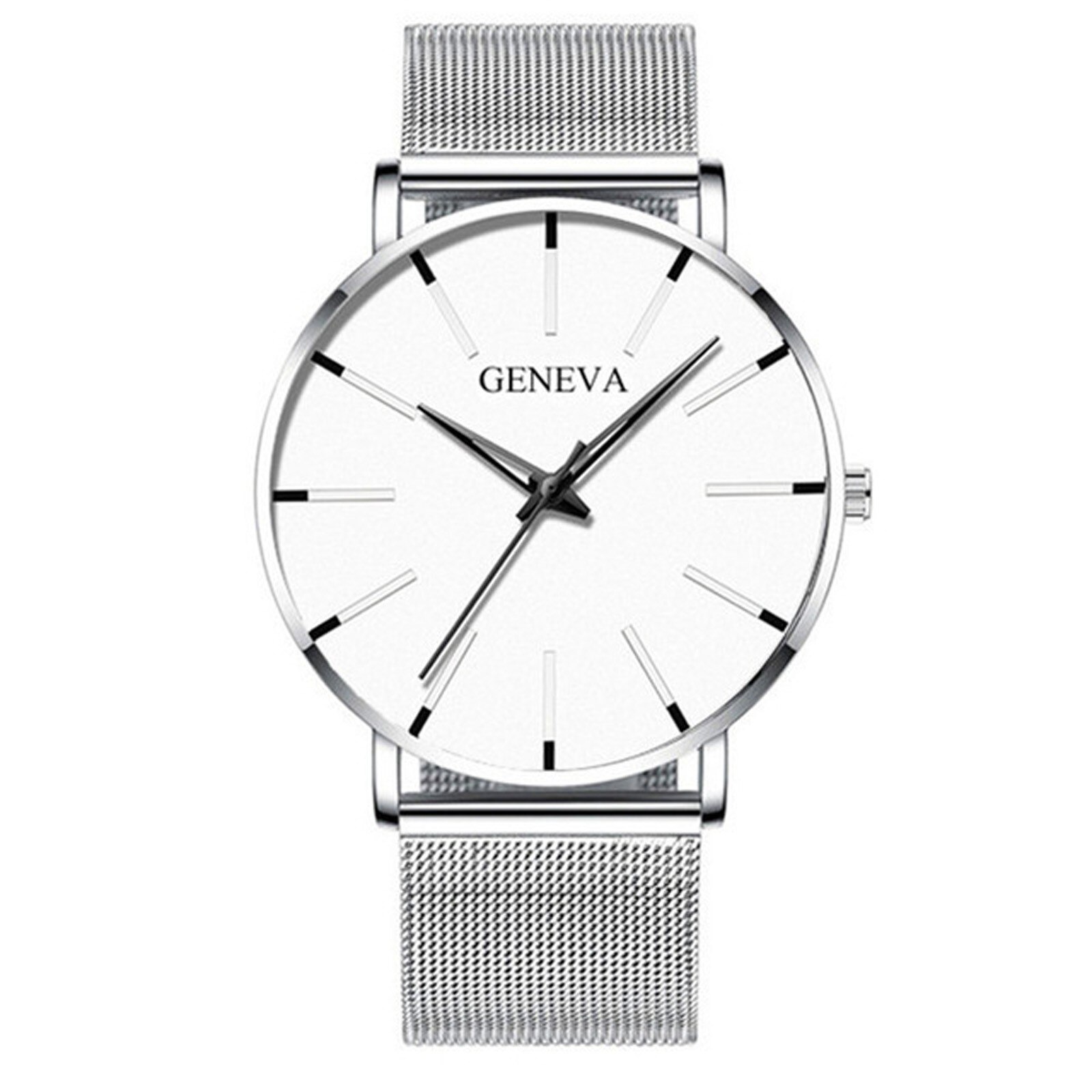 Minimalist Men's Ultra Thin Watches Simple Men Business Stainless Steel Mesh Belt Quartz Watch Masculino: I