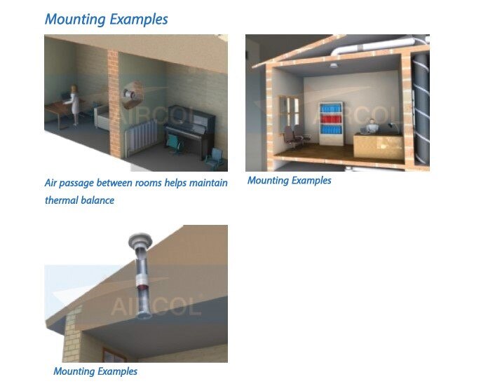 Aircol 120 Automatische Louvered Toilet En Badkamer Ventilator/Neuszuiger 160 M³/H