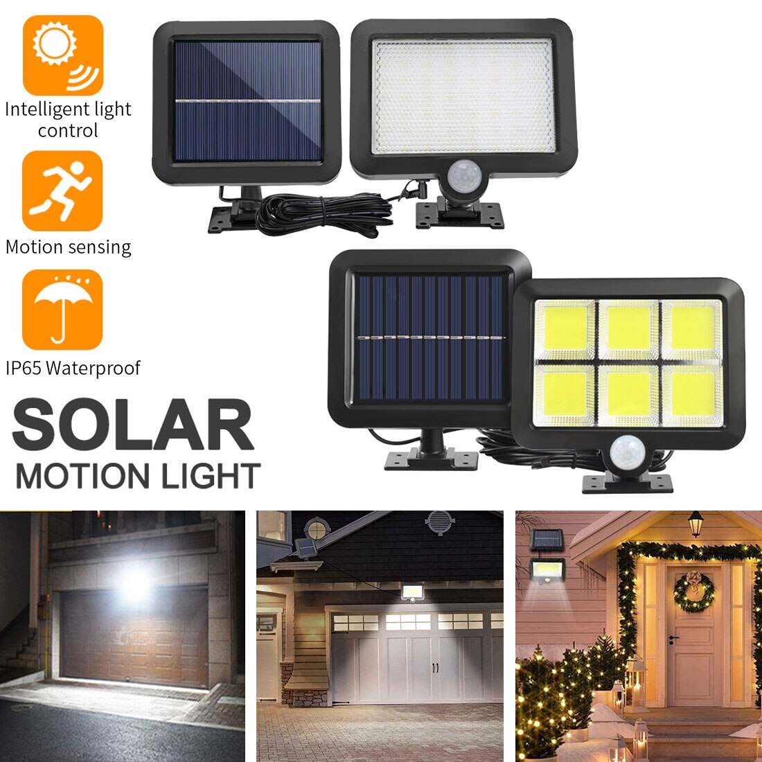 Solar Light Outdoor Motion Sensor Recharge Solar Wandlamp Waterdichte Emergency 100LED Licht Voor Straat Tuin Veranda Lamp