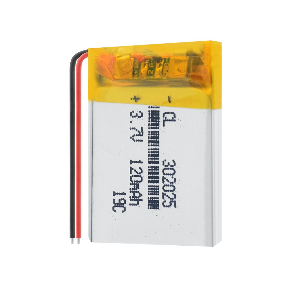 Baterías de polímero de litio Lipo li-polymer con PCM para MP3, MP4, MP5, Bluetooth, auriculares, 1/2/4x3,7 V 120mAh 302025