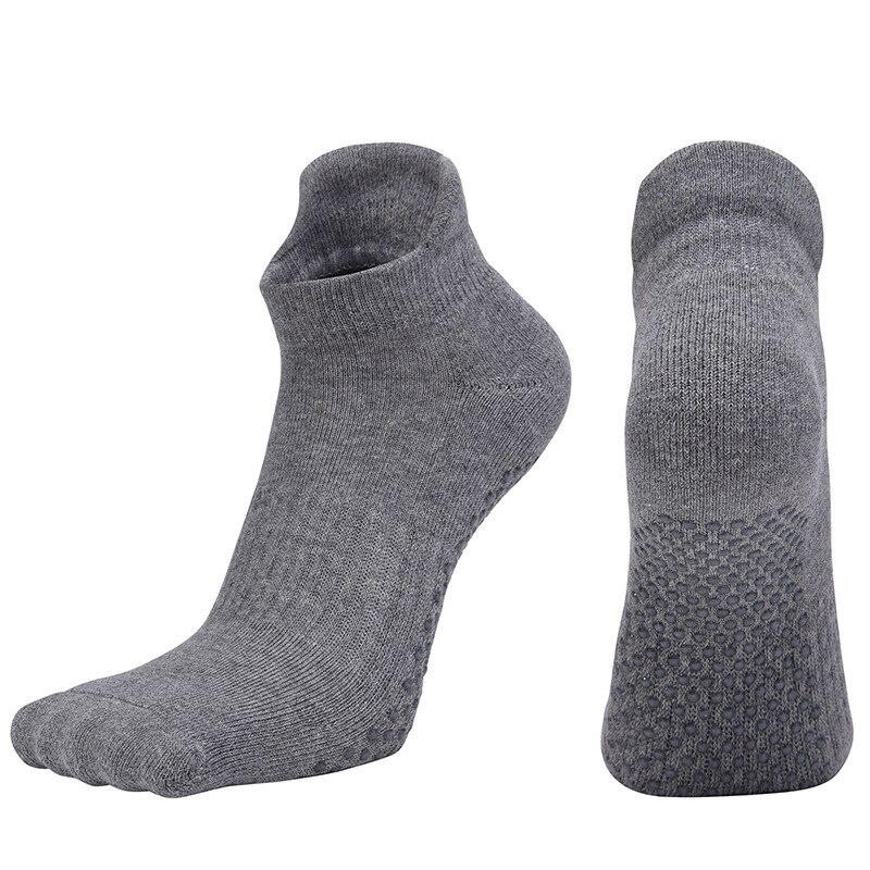 Women's Yoga Socks fitness Pilates Socks Non-Skid Dance Socks Breathable Cotton Socks Towel Bottom: Gray / EUR 39-42 US 6.5-8