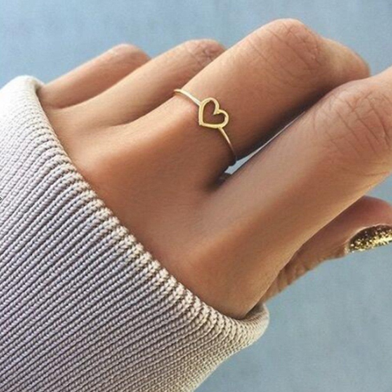 Newbuy roségouden holle hart trouwring voor vrouwen verlovingssieraden femme bijoux