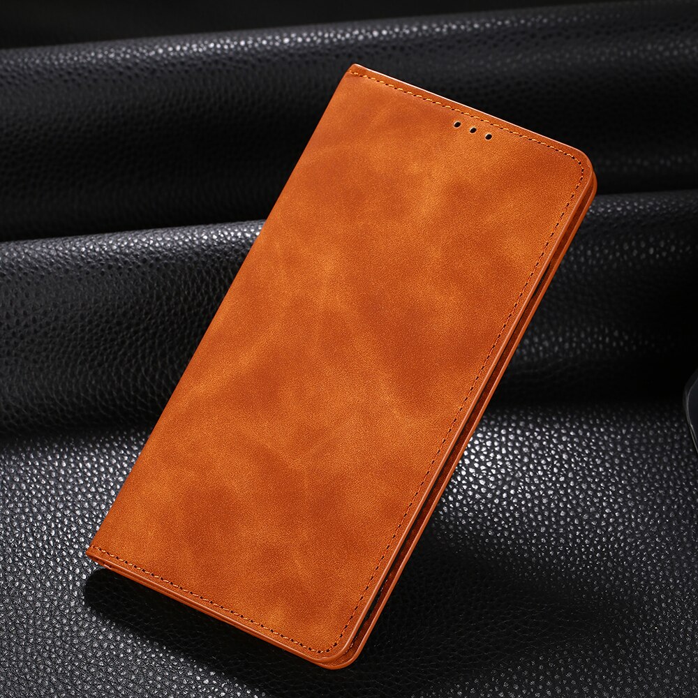 Leder Luxus Flip Für iphone 11 Magnetische Coque Fall Für iphone 11 pro handy holster Fundas Magnetische matte Brieftasche abdeckung: IPHONE 11 pro / Light brown