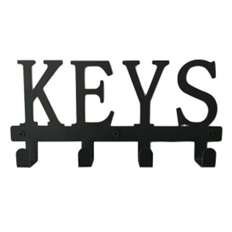 Hooks Cast Iron Key Rack Clothes Rack Robe Key Holder Home Wall Mounted Hat Hanger Kitchen Bathroom Wall Home Decoration: Default Title