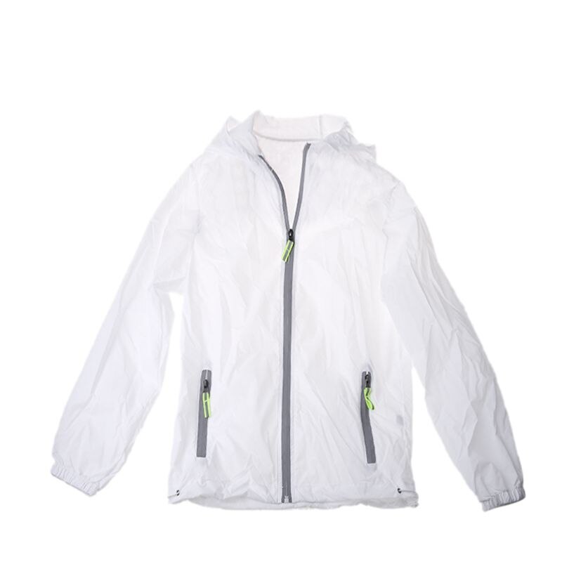 Herr vattentät vindjacka hoodie lätt sport ytterkläder kappa gym