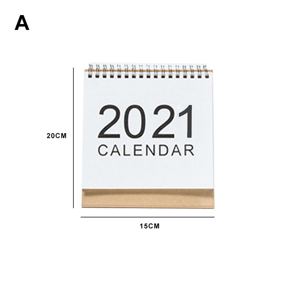 Skrivebordskalender skrivebord stående vend månedlig kalenderårsplan for skole hjemmekontorbord: -en