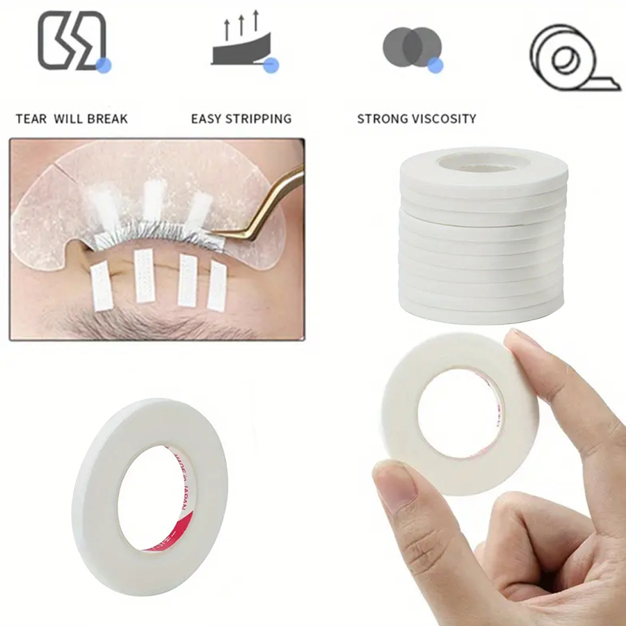 Cinta de extensión de pestañas, 10/5 piezas, 4mm, cinta adhesiva estrecha permanente, Lifting de pestañas, cintas antialérgicas,
