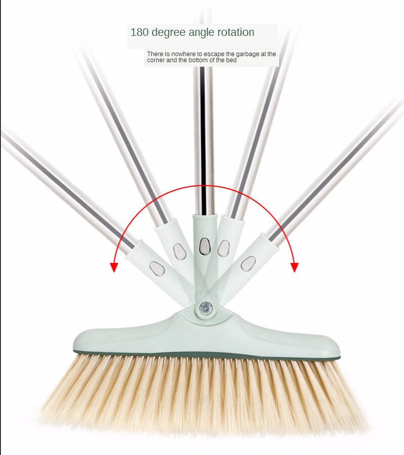 1set Wind Brooms and Dustpans Set to Cleaning the Floor and washing Window Teeth of Comb Rotation Household Cleaning Broom