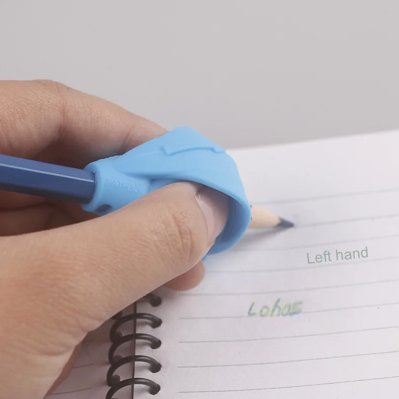 1Stck Silikon freundlicher freundlicher Lernen Schreiben Werkzeug Korrektur Stift Bleistift Griff Korrektor Silikon Handschrift Greifer Schreibwaren