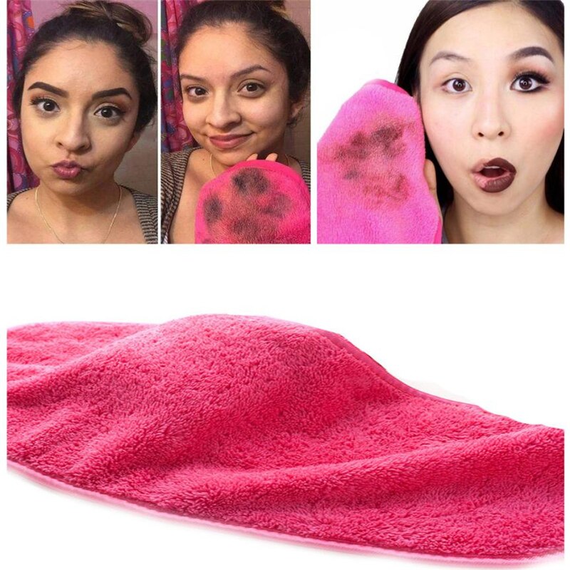 1pc Make-Up Remover 40*18cm Microfiber Doek Pads Remover Handdoek Gezicht Reiniging Make Effectieve Reiniging Remover Make-Up