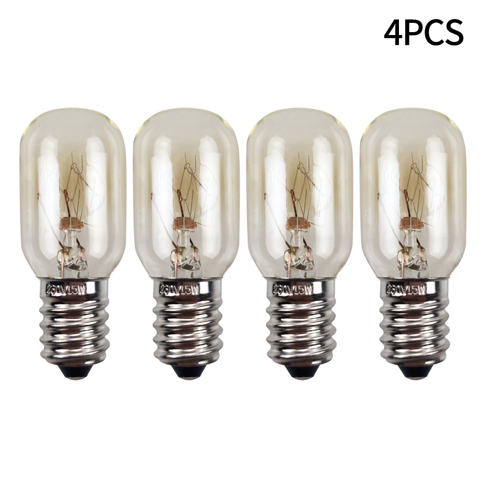 1/4/8PCS E14 Salt Lamps Globe Bulbs 15W AC220V-240V Vintage Incandescent Bulbs Refrigerator Oven Light Bulbs Replacement Part: Fluorescence Yellow