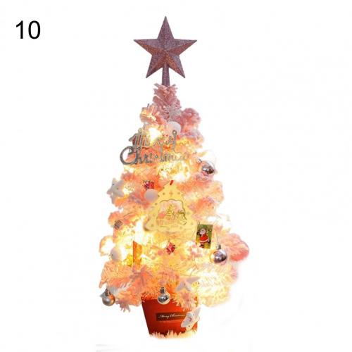 1 Set Simulation Christmas Tree Attractive LED Beautiful Handmade Christmas Tree Model Reusable Christmas Tree Display: 10
