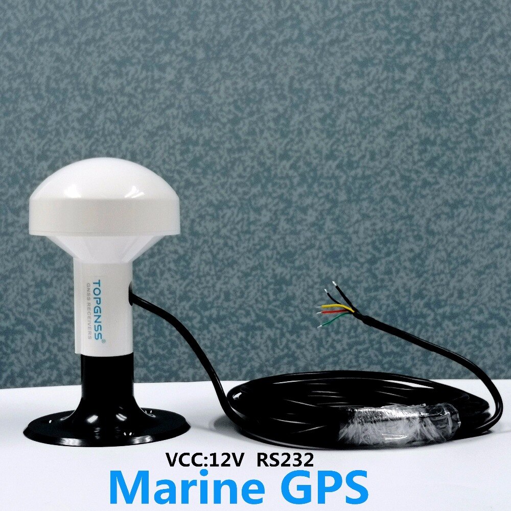 Topgnss  rs232 gps marine gps modtager antennemodul nmea 0183 baud rate 4800 spænding 12v kabel  is 5 meter.