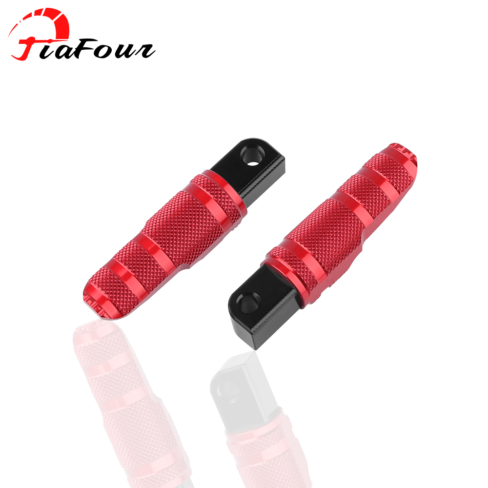 FIT For GSX-R1000 GLADIUS 400 GIXXER GW250 DR 250 300 XCR300 Accessories Rear Passengers Footrests Foot Rest Foot Pegs Pedal: Red