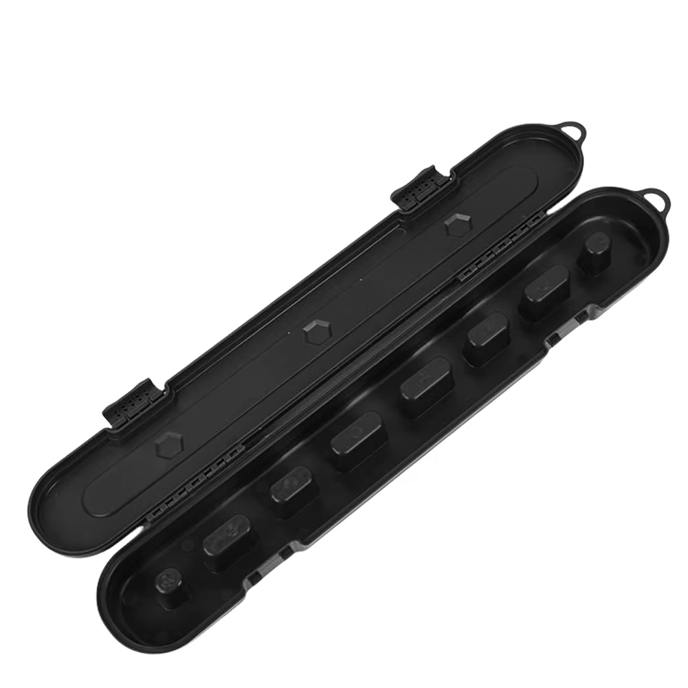 Chainsaw Chain Storage Box Universal Chain Locker Carrying Case Portable Chainsaw Chain Storage Case Chainsaw Organizer Tools: black
