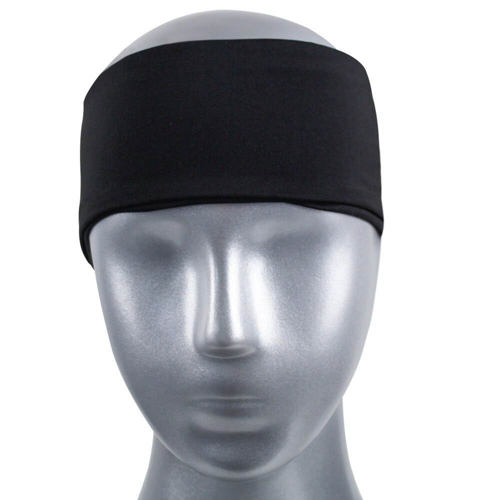 Zomer heren en dames sport zweetband hoofdband yoga fitness hardlopen basketbal antislip zweetbanden hoofdband voor meisjes 40 j 25: Zwart