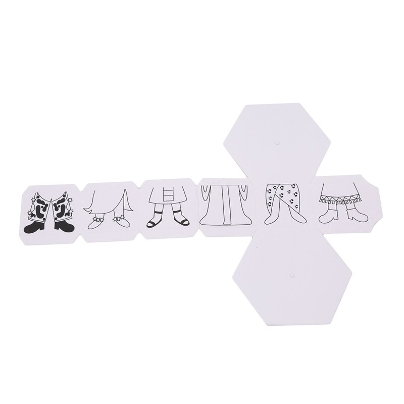 Baby Ambachtelijke Speelgoed Roterende Diy Papier Bijpassende Rotatie Omkleden Pop Creatieve Handwerk Puzzel Kleuterschool Speelgoed Voor Kinderen