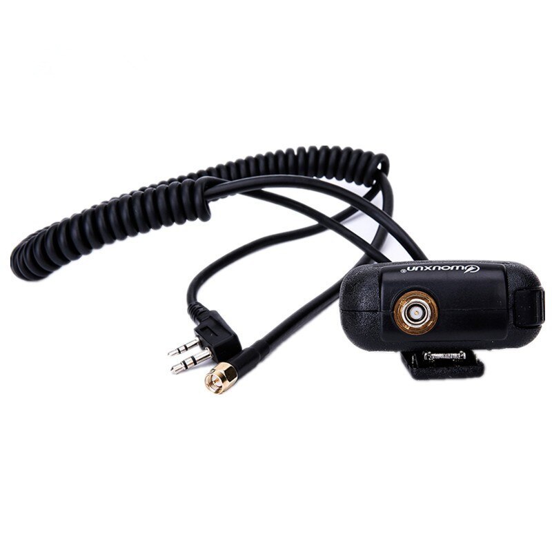 Original WOUXUN Handheld Speaker Mic witth a Adapter for WOUXUN Walkie Talkie KG-UVD1P KG-UV6D KG-UV8D KG-UV9D Plus Radio
