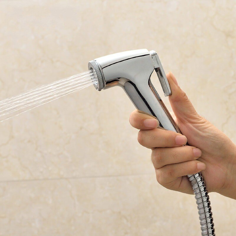 Håndholdt toalett bidet sprøyte bad bidet kran spray dusjhode håndsprøyter dusjhode selvrensende spyleenhet