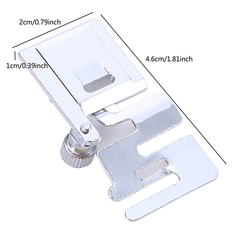 Piezas de máquina de coser doméstica, prensatelas, dobladillo enrollado, banda de cordón elástico, tela elástica, accesorios de costura DIY, 1 ud.
