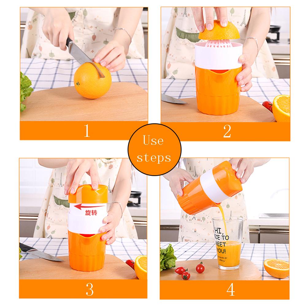 Portable Manual Citrus Juicer Cup for Orange Lemon Fruit Squeezer 300ML Orange Juice Cup Child Outdoor Potable Juicer Machine
