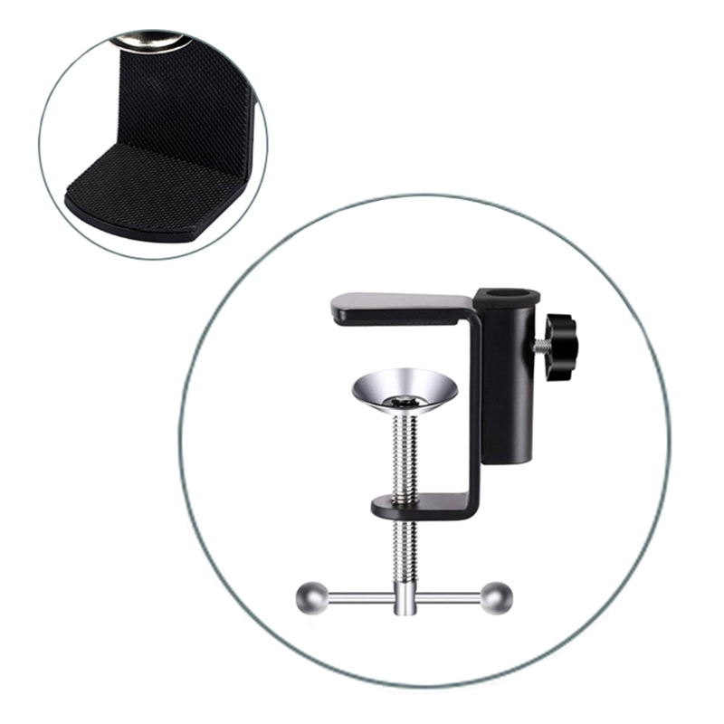 Aluminum Alloy Replacement C-Clamp Desk Light Clamp Mount Holder Cantilever Bracket for Desktop Table Lamp