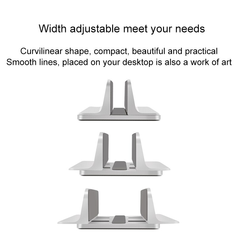 Ayarlanabilir dikey dizüstü SupporterVertical Laptop standı için masaüstü çift masaüstü standı tutucu ile ayarlanabilir Dock
