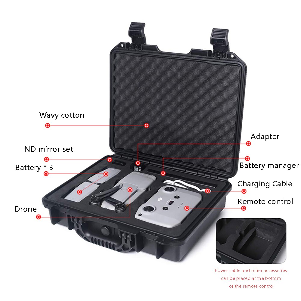 Borsa antideflagrante per Mavic aria 2/2S custodia impermeabile custodia rigida borsa a conchiglia custodia portatile per accessorio mavic aria 2S