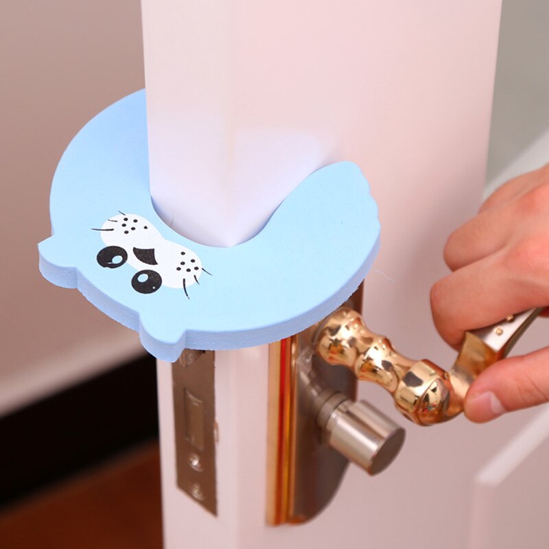 2 Stuks Willekeurige Cartoon Deurstopper Baby Proofing Deur Stoppers Vinger Veiligheid Guard Noise Preventie Anti-Snuifje Kind Protecter
