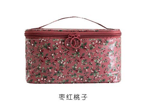 Esteticista nueva de Corea maquillaje de Pu bolsas de cosméticos de viaje bolsa organizadora de aseo maquillaje bolso impermeable bolsa de belleza bolsa: 2