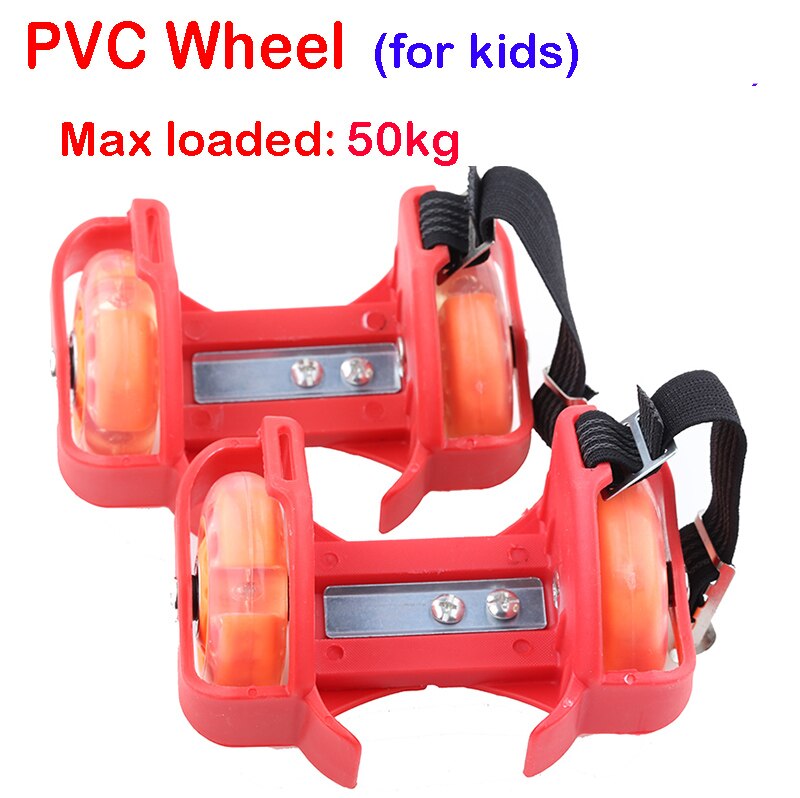 FITSHAPE lashing Roller Skating Shoes Small Whirlwind Pulley Flash Wheel Roller Skates Sports Rollerskate Shoes for Kids Adult: 50kg PVC Red