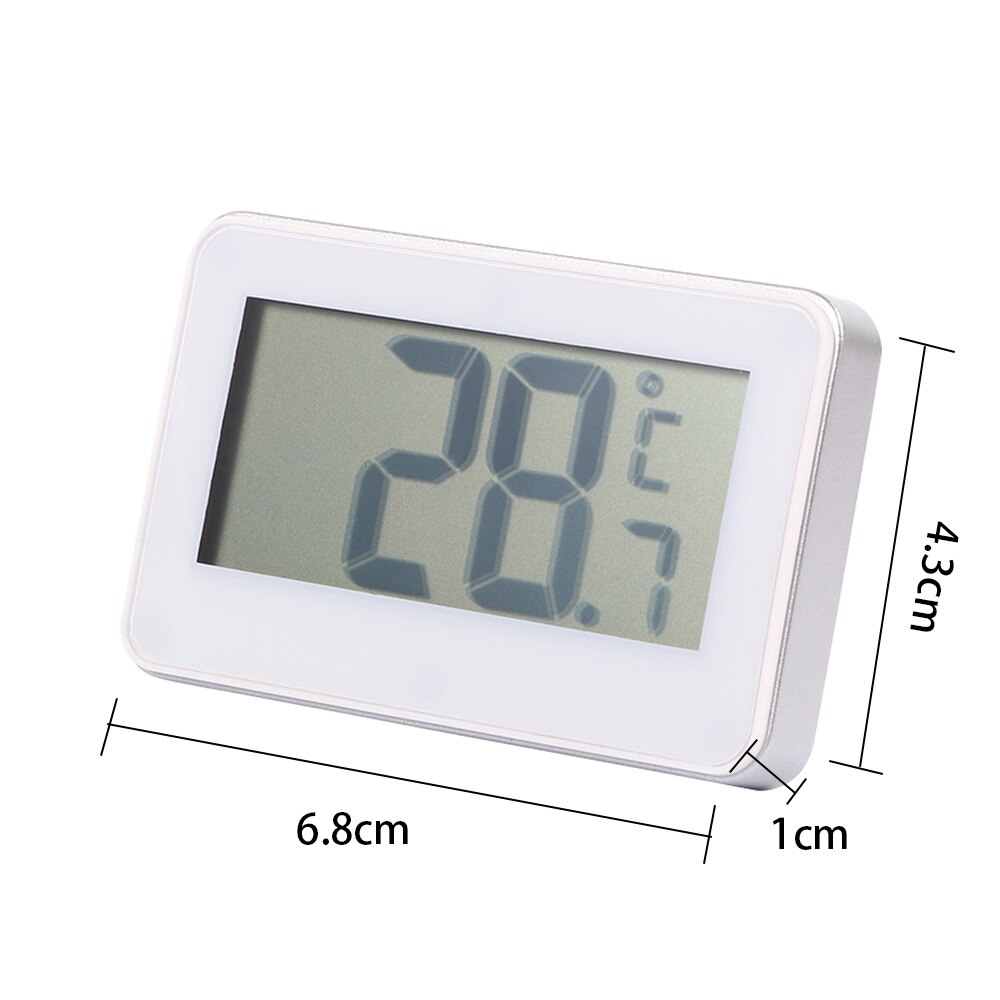 LCD Display Refrigerator Freezer Fridge Digital Thermometer Frost Alarm Kitchen Thermograph with Adjustable Magnet Hook